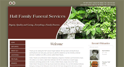 Desktop Screenshot of hallfuneral.net